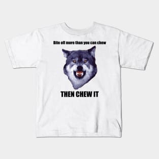 Courage Wolf Kids T-Shirt